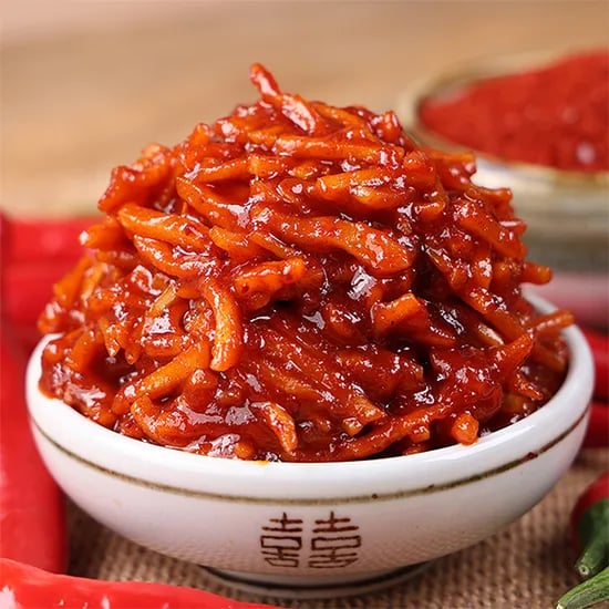 황금비율 양념 매콤달콤 진미채견과볶음, 500g, 1팩