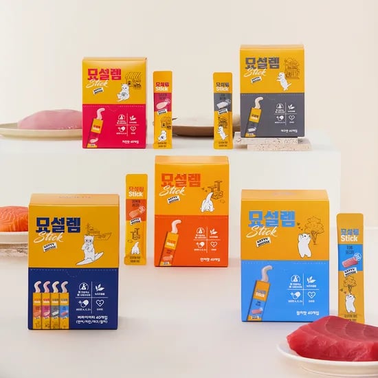 페슬러 묘설렘 스틱 고양이 습식 간식, 참치 스틱, 400g, 40개입, 1개