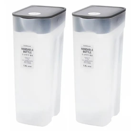 락앤락 한손에착 냉장고 물병, 그레이, 1.4L, 2개, 1개