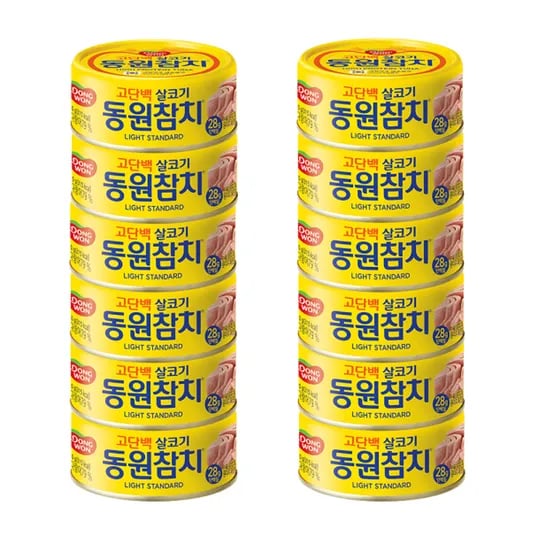 동원참치 살코기 라이트스탠다드, 150g, 12개
