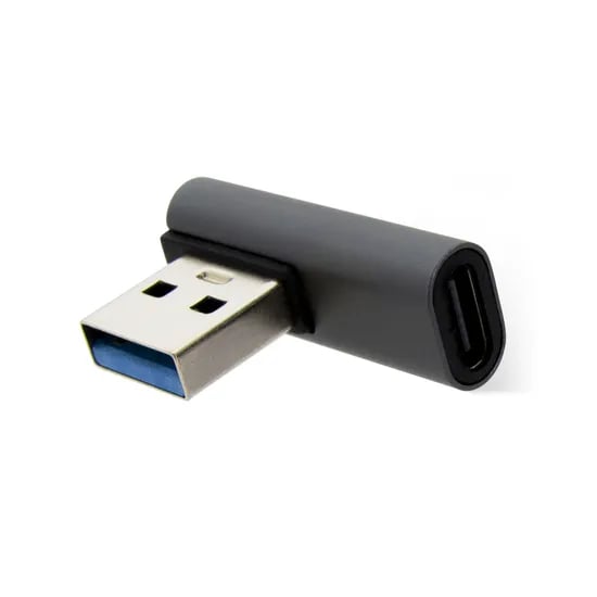USB C타입 컨버터 90도 측면 꺾임 변환 젠더, HT-CL002