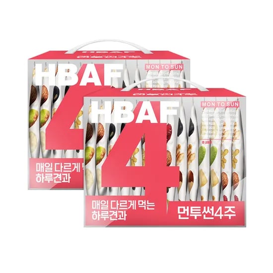 바프 먼투썬 하루견과 선물세트, 4주, 2개