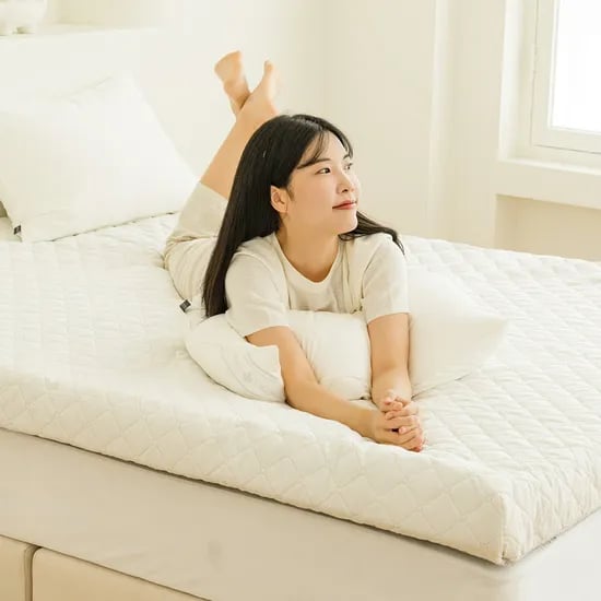 이룸홈 탄탄한 토퍼매트리스 11cm침대형, 슈퍼싱글, 아이보리, 1개