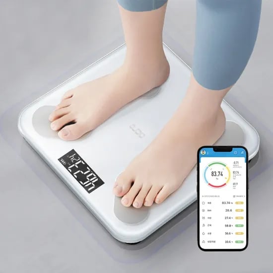 스마트체중계 iBODY-100, 화이트, 1개