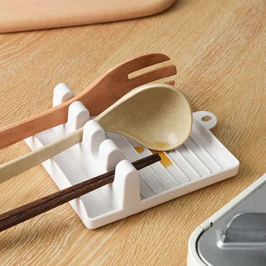 리빙공식 깔끔위생 조리도구 받침대, 화이트, 1개