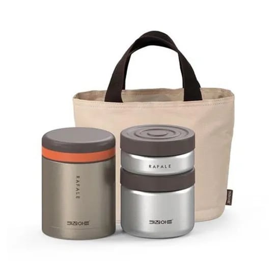키친아트 라팔 골드메탈 1080 도시락세트, 1080ml, 1개