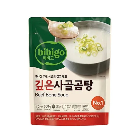 비비고 깊은사골곰탕, 500g, 18봉