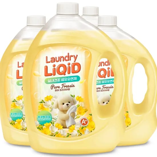 리퀴드 프리지아 섬유유연제, 2.5L, 4개