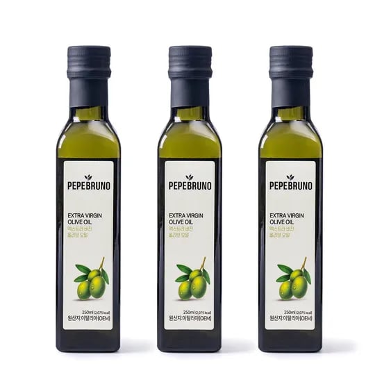 페페브루노 엑스트라버진 올리브오일, 250ml, 3개