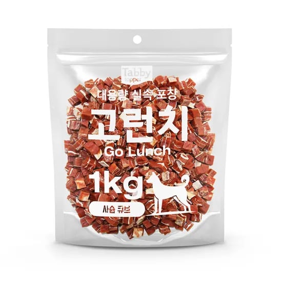 테비 고런치 강아지간식 고런치 사슴큐브 1kg 1개 11,200원