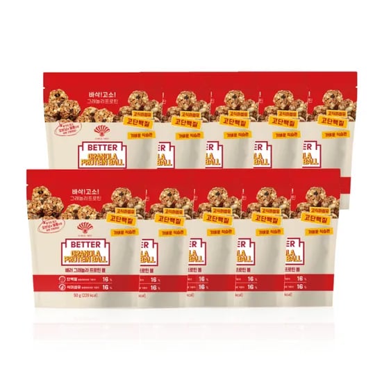 동화약품 배러 그래놀라 프로틴볼, 50g, 10개입, 1개