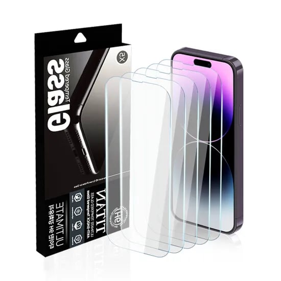 TITAN 9H 아이폰 강화유리 액정보호필름, 아이폰14, 5매, 1개
