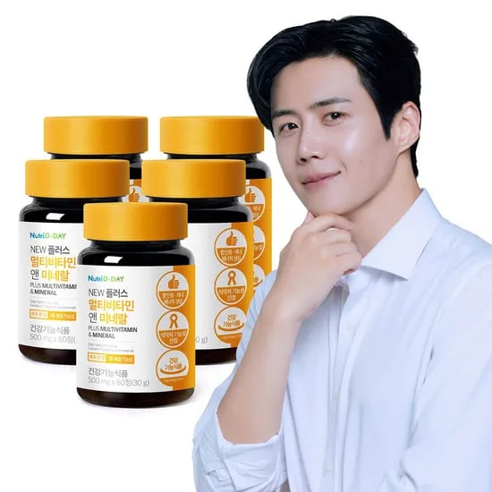 뉴트리디데이 NEW 플러스 멀티비타민 앤 미네랄, 60정, 5개