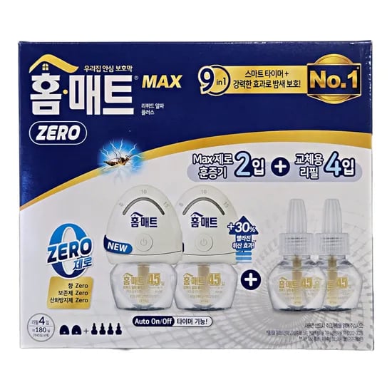 홈매트 스마트 리퀴드 세트, M339, 29ml, 훈증기 2개 + 리필 4개, 4개