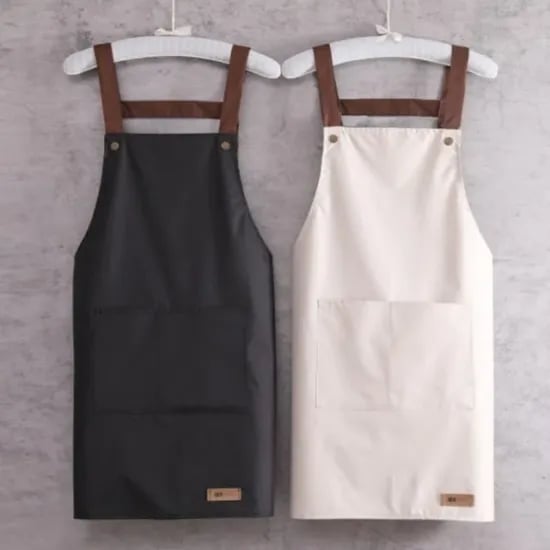 카페앞치마 주방 바리스타 까페 생활방수 앞치마, 핑크,1개
