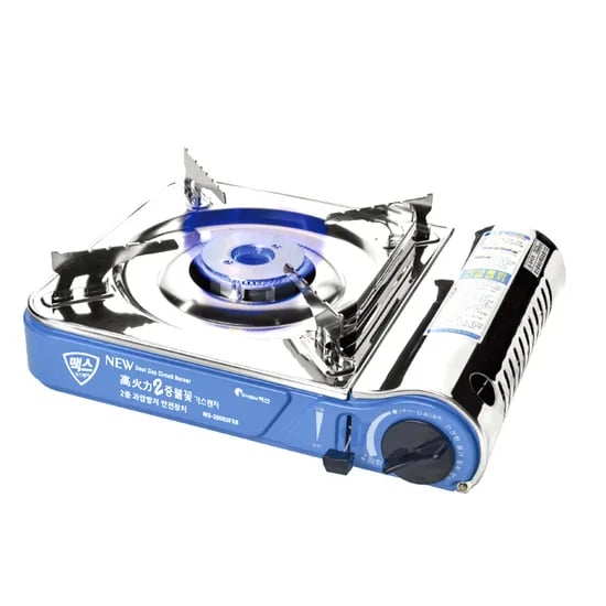 맥스 휴대용 고화력 트위스터 가스렌지 MS-3800DFSB 실버 1개