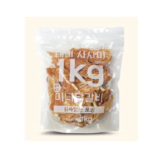 테비 강아지간식 테비 미니닭갈비 1kg 1개