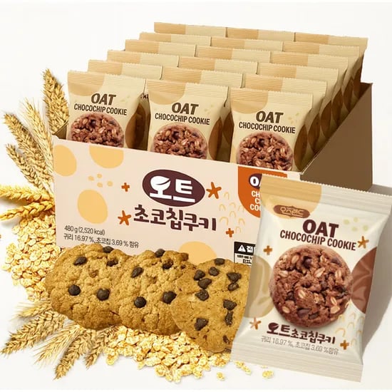 오즈랜드 오트 초코칩쿠키, 480g, 1개