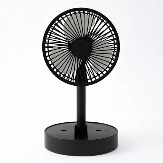 윈디제로2 접이식 무선 탁상용 선풍기 블랙 1개