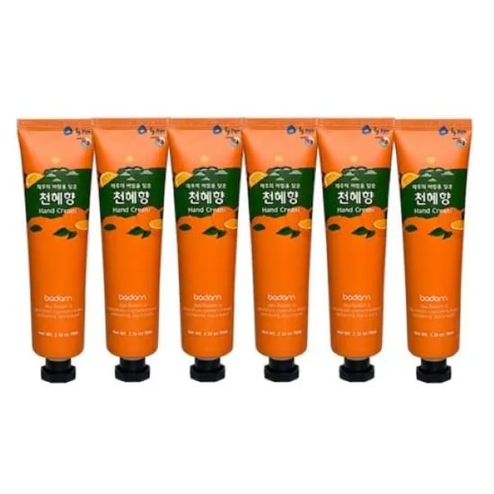 제주 바담 핸드크림, 천혜향, 70ml, 6개