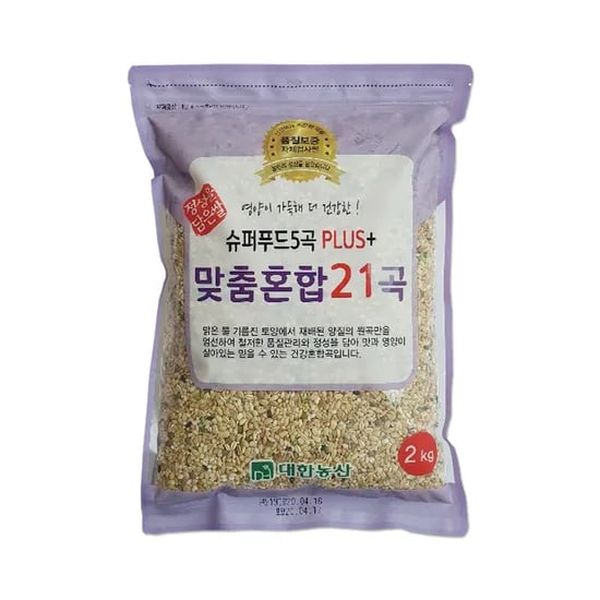 대한농산 맞춤 혼합곡 21곡, 2kg, 1개
