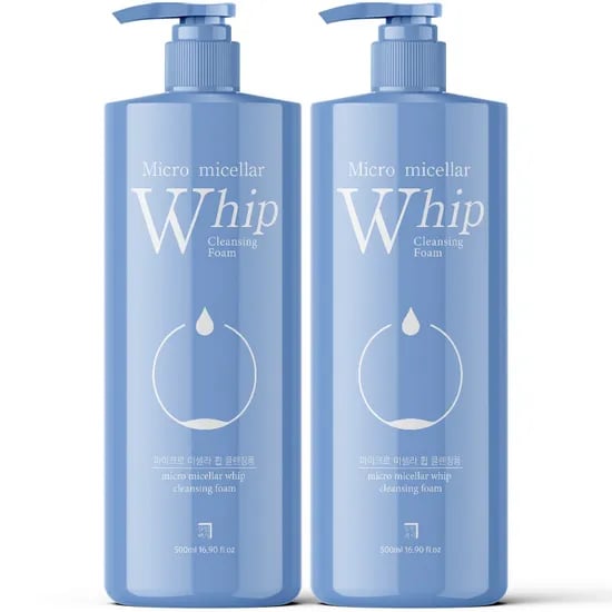 마이크로 미셀라 휩 폼클렌저, 500ml, 2개