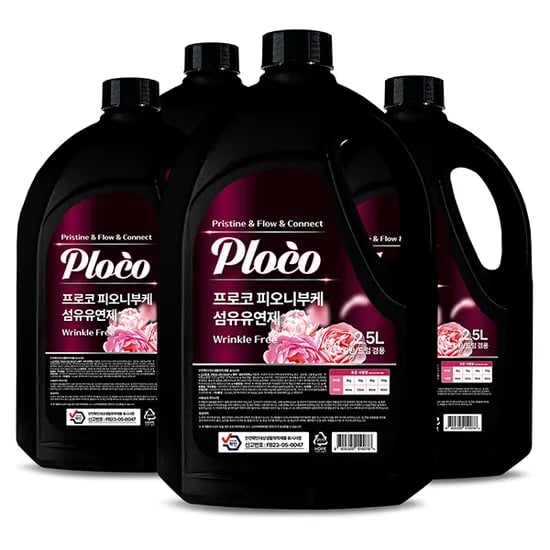 프로코 피오니부케 섬유유연제, 2.5L, 4개