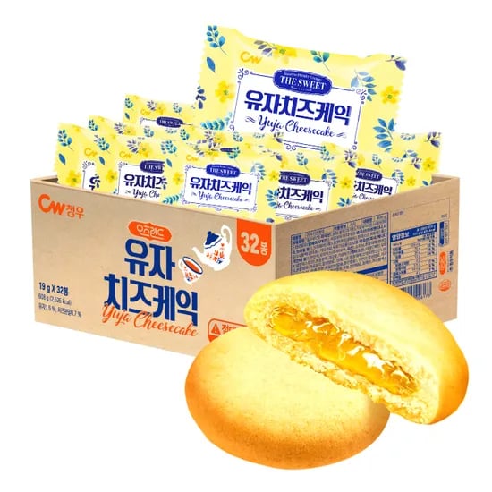 청우 오즈랜드 유자치즈케익, 608g, 1개