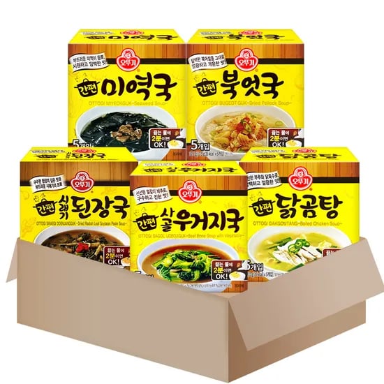 오뚜기 간편 블럭국 세트, 47.5g, 1세트