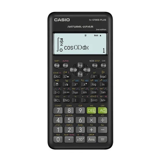 카시오 공학용 계산기 FX-570ES PLUS 2ND, 블랙, 1개