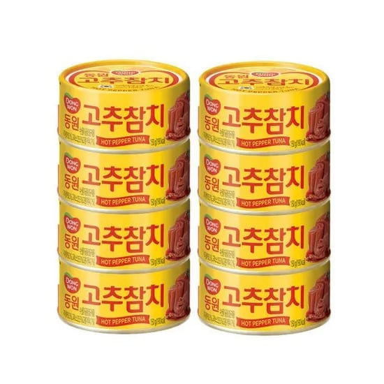 동원 고추참치, 150g, 8개