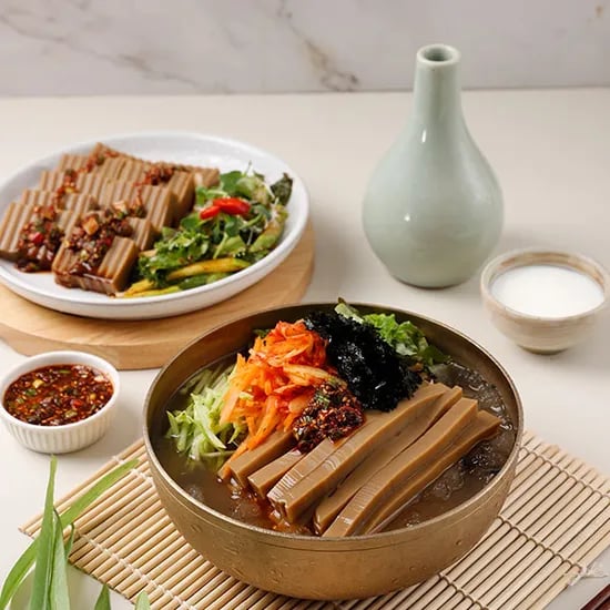 참도깨비 명인 전통 도토리묵 세트, 도토리묵 400g + 묵사발육수 318g, 3세트