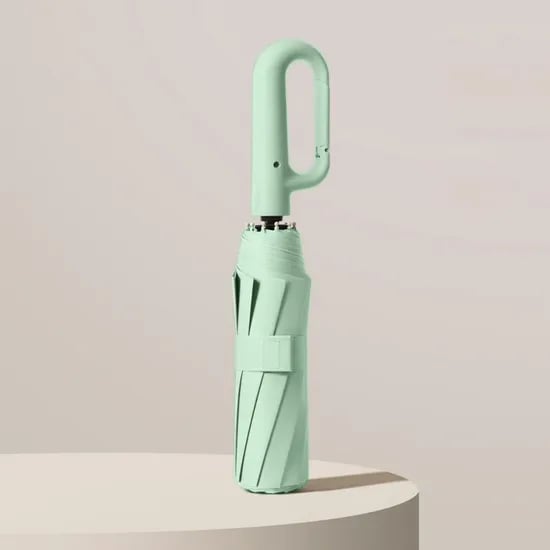 카리비너 3단 자동우산, 민트, 1개