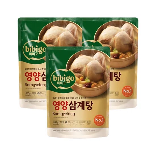 비비고 삼계탕, 800g, 3개