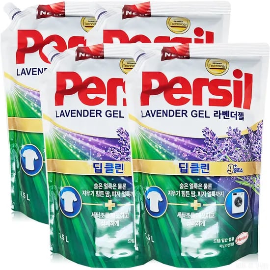 헨켈 퍼실 라벤더젤플러스, 1.5L, 4개