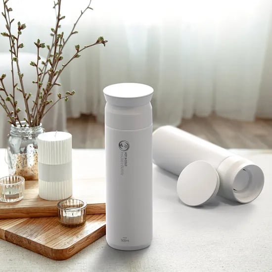 리벤스 데일리 보온보냉 스텐 보틀 텀블러, 화이트, 500ml, 1개