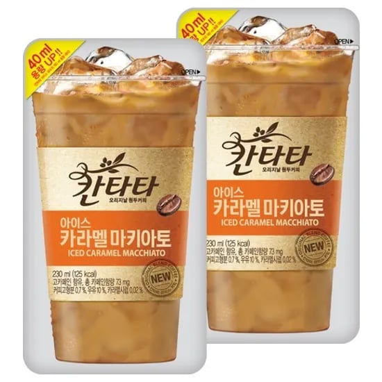 칸타타 아이스, 카라멜마키아토, 230ml, 10개