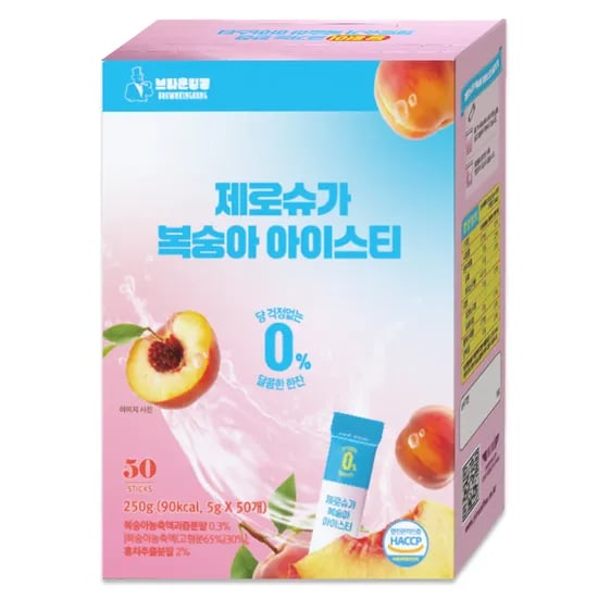 이레 제로슈가 복숭아 아이스티 5g 50개 6,110원