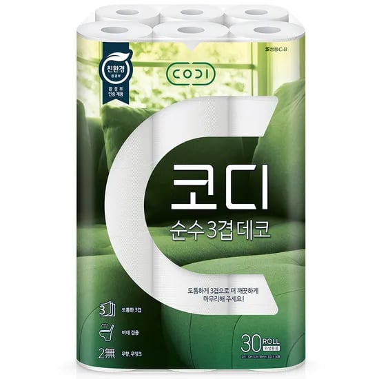 코디 순수 3겹 데코, 30m, 30롤, 1개