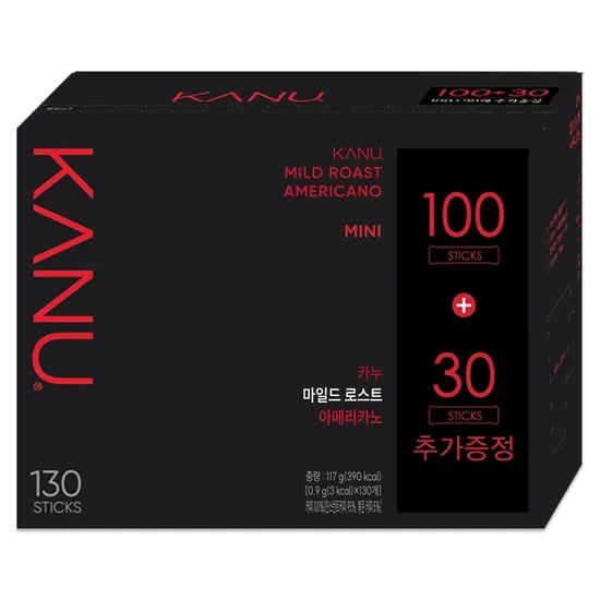 동서식품 카누 미니 마일드 로스트 아메리카노, 0.9g, 130개입, 1개