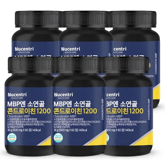 뉴센트리 MBP엔 소연골 콘드로이친 1200, 600mg, 60정, 6개