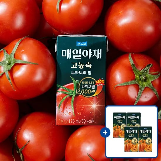 매일야채 고농축 토마토의 힘, 125ml, 24개