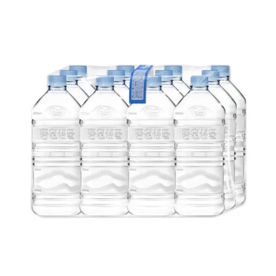 동원 샘물, 무라벨, 1.1L, 12개