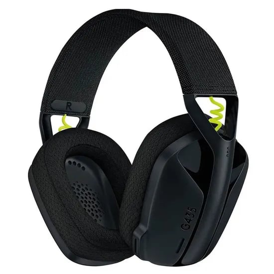 로지텍 G435 무선 헤드셋, A00150, 블랙 (수신기미포함), 1개