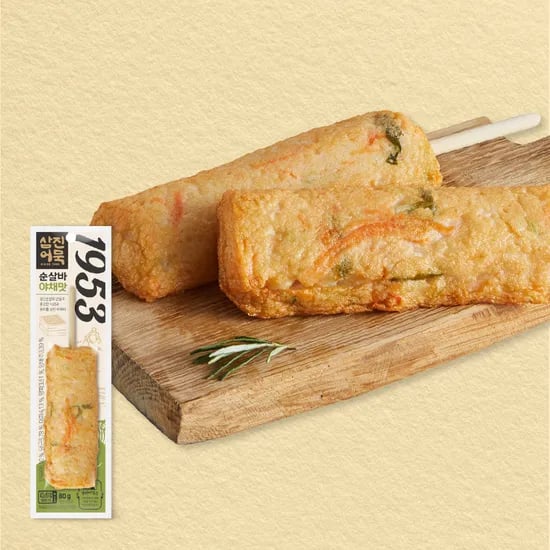 삼진어묵 순살바 야채맛, 80g, 5개