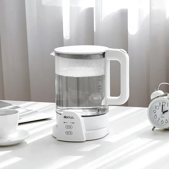 도무스 유리 티포트, DK-HF018, 1.5L, 화이트, 1개