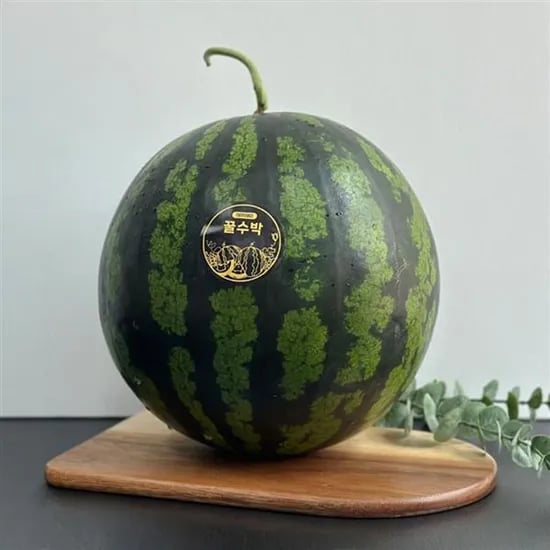 국내산 꿀수박, 가정용, 5-6kg, 6kg, 1개