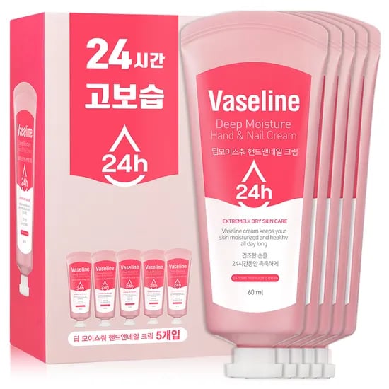 C2Y 바세린 24h 핸드크림, 60ml, 5개