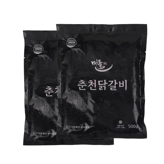 마들 춘천 닭갈비, 500g, 2개