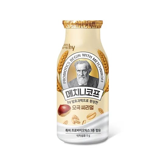 한국야쿠르트 메치니코프 오곡 씨리얼, 140ml, 24개